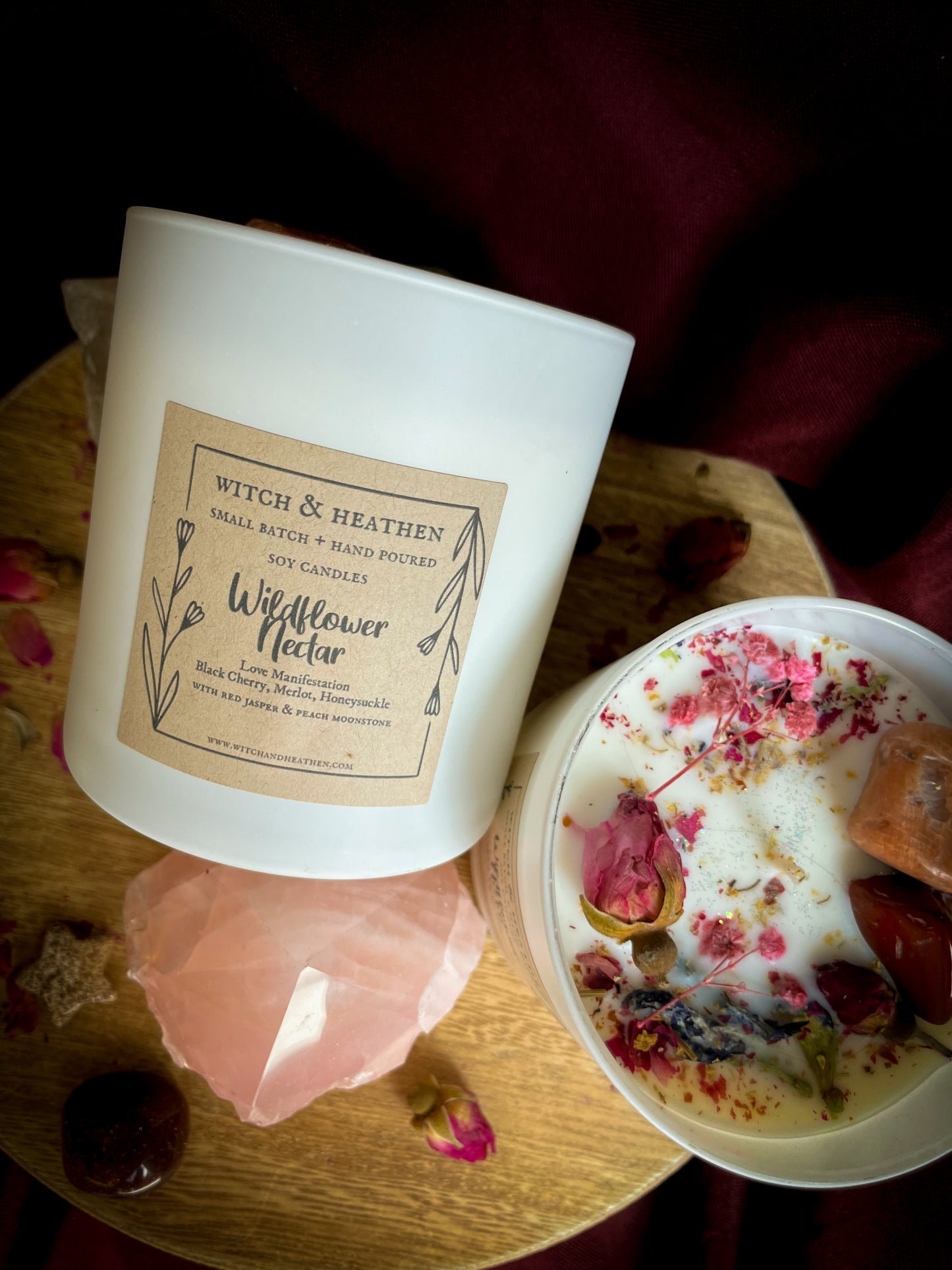 Wildflower Nectar, Love Manifestation Spell 10oz. Jar Candle
