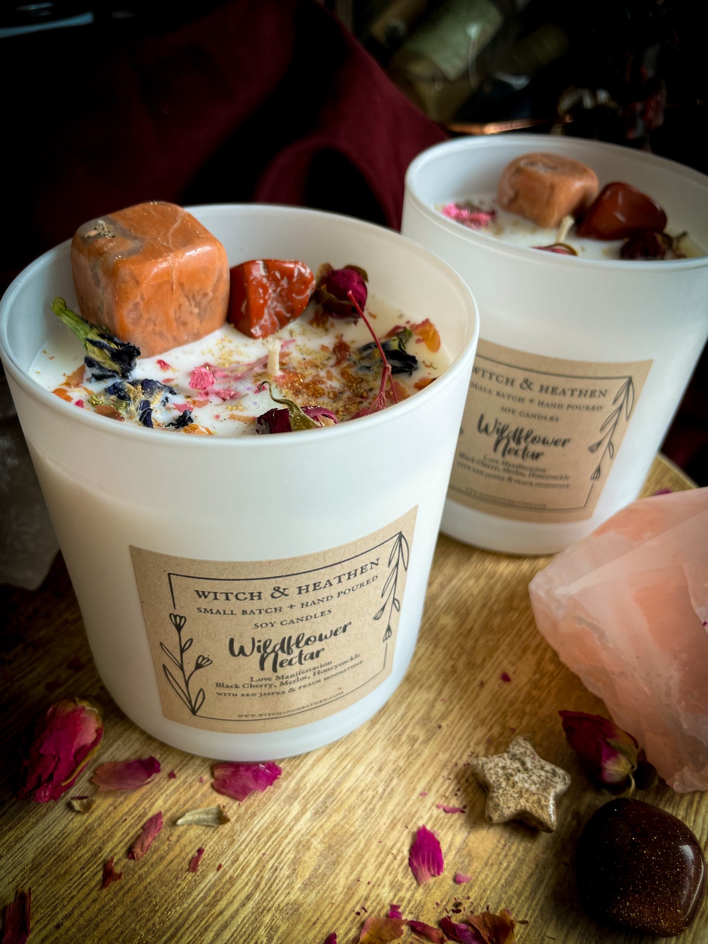 Wildflower Nectar, Love Manifestation Spell 10oz. Jar Candle