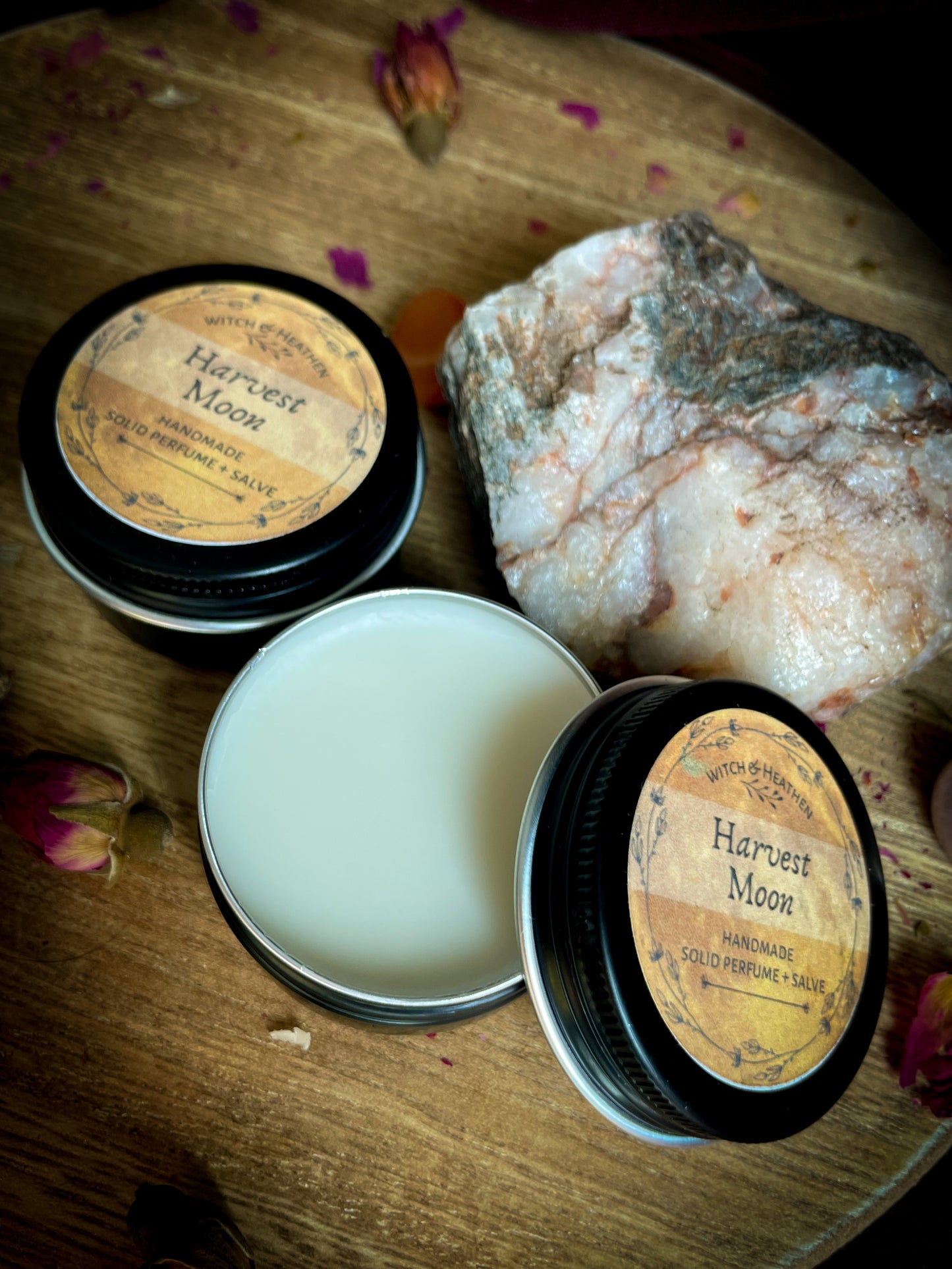 Harvest Moon Solid Perfume + Coconut Hand Salve