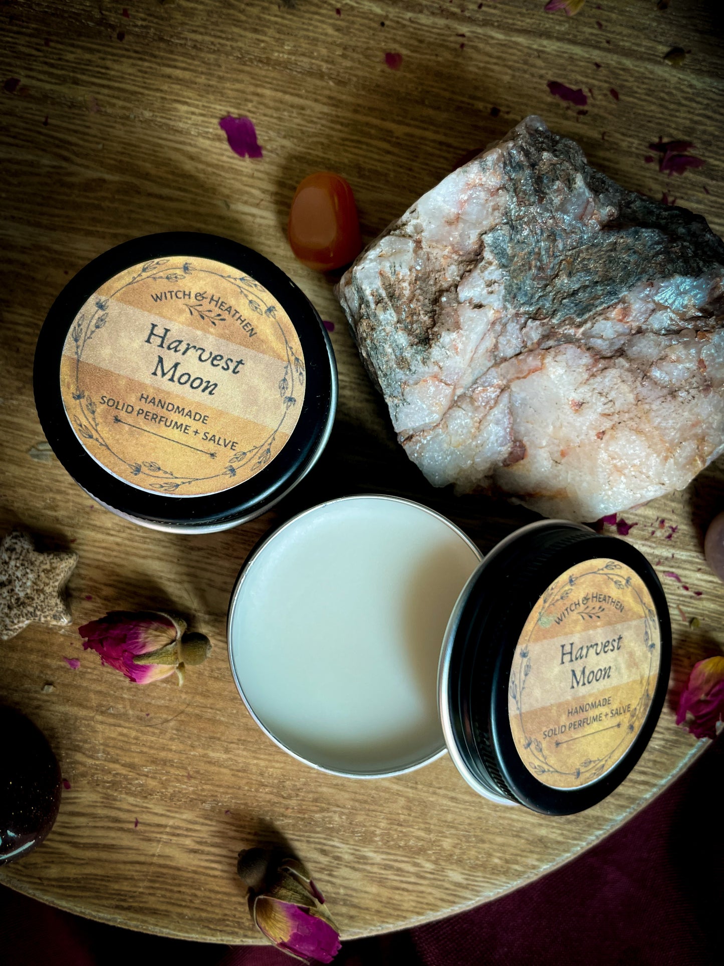 Harvest Moon Solid Perfume + Coconut Hand Salve