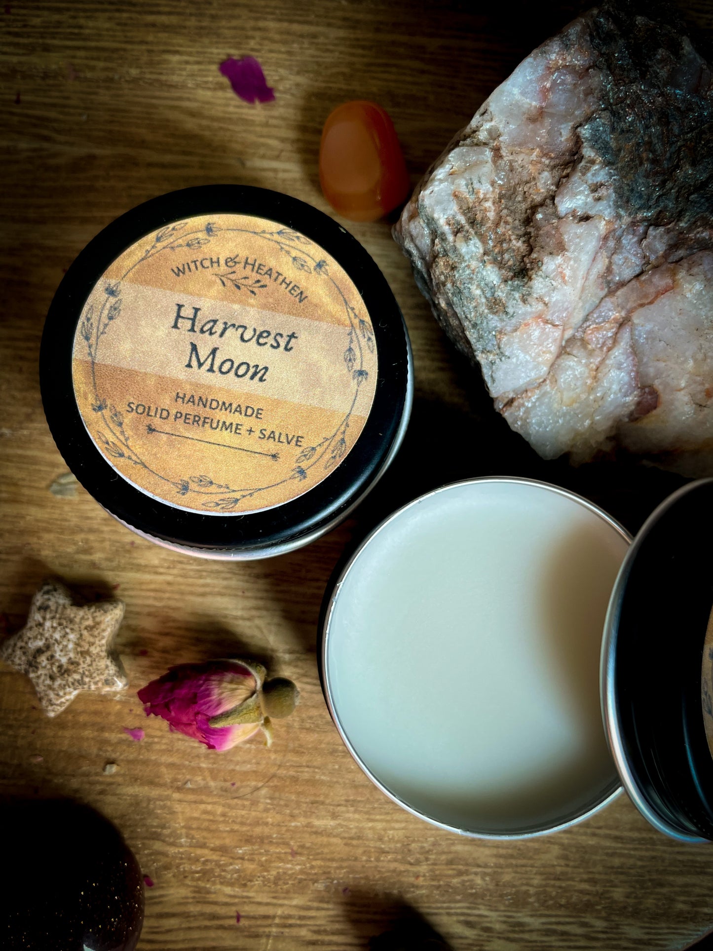 Harvest Moon Solid Perfume + Coconut Hand Salve